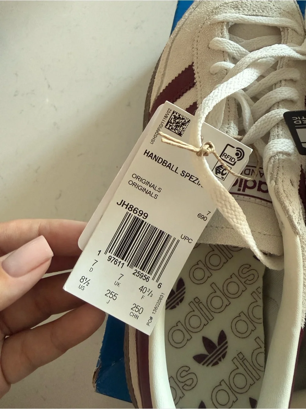 adidas Spezial Sneakers Off-White and Burgundy
